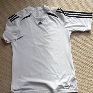 Adidas Men's White and Black Short Sleeve adipure climalite like new Tee